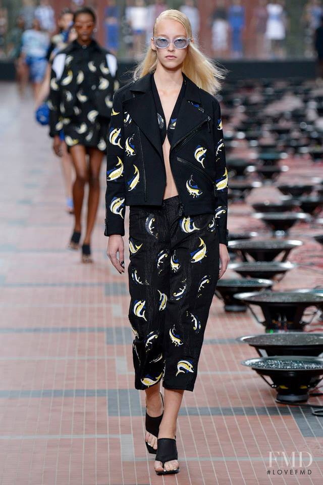 Eva Berzina featured in  the Kenzo fashion show for Spring/Summer 2014