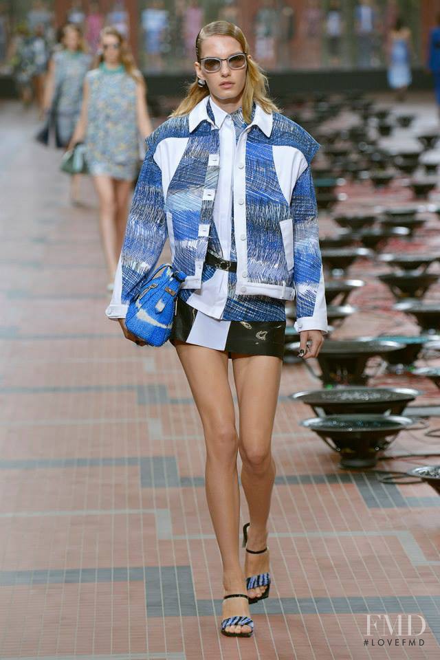 Marique Schimmel featured in  the Kenzo fashion show for Spring/Summer 2014