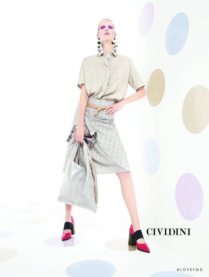 Eveline Rozing featured in  the Cividini advertisement for Spring/Summer 2016