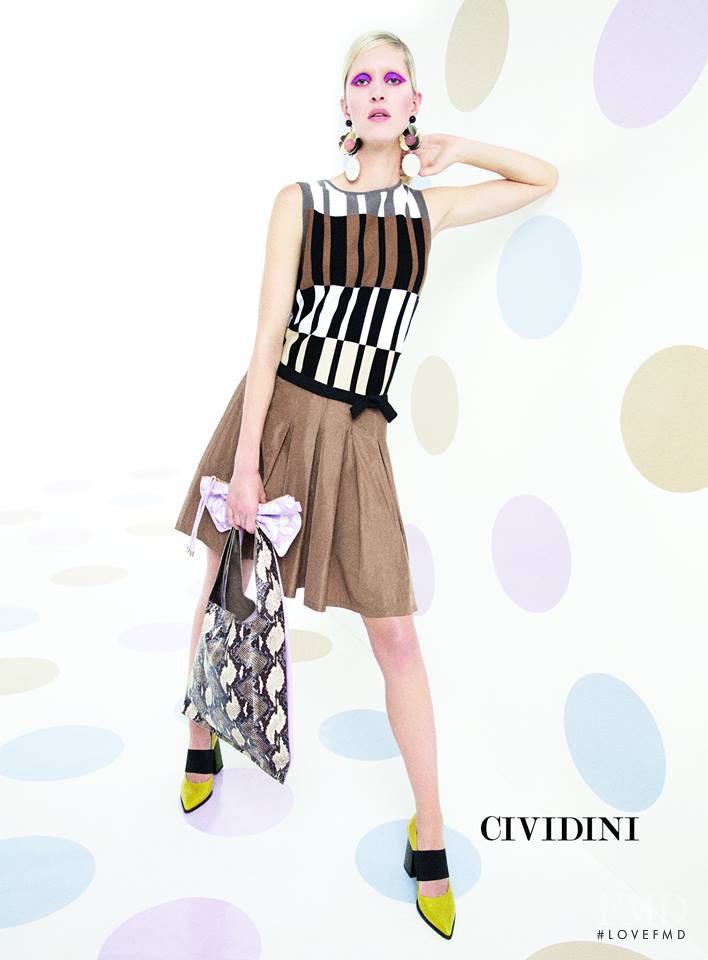 Eveline Rozing featured in  the Cividini advertisement for Spring/Summer 2016