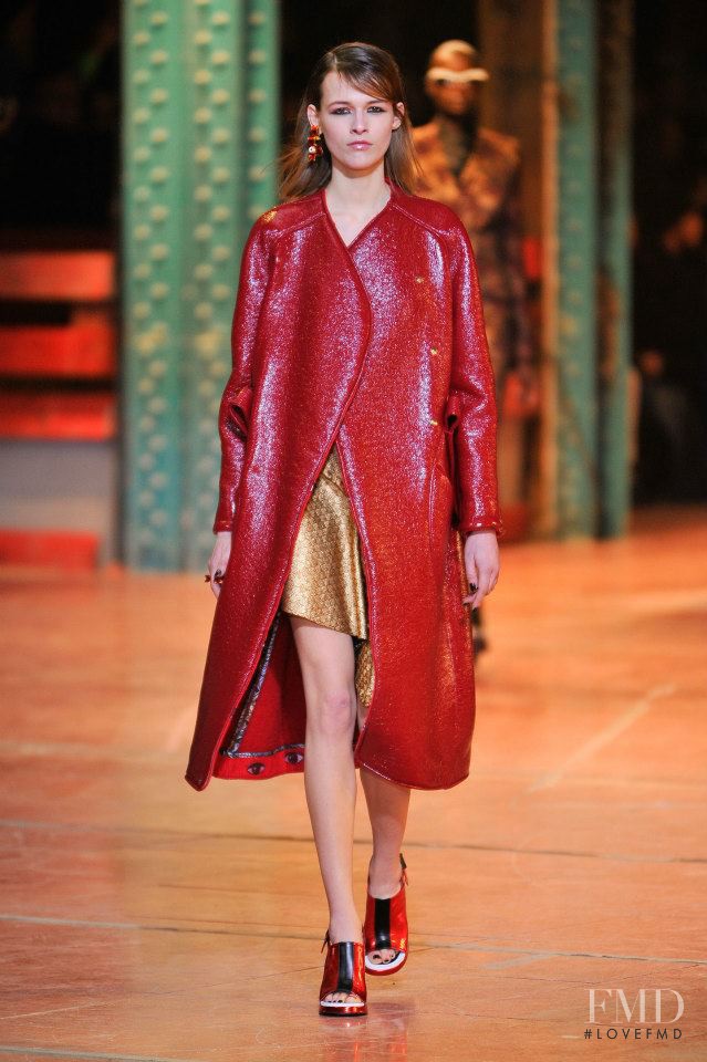 Emma  Oak featured in  the Kenzo fashion show for Autumn/Winter 2013