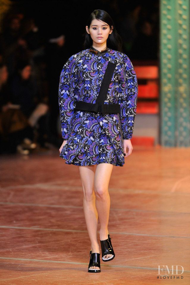 Ji Hye Park featured in  the Kenzo fashion show for Autumn/Winter 2013