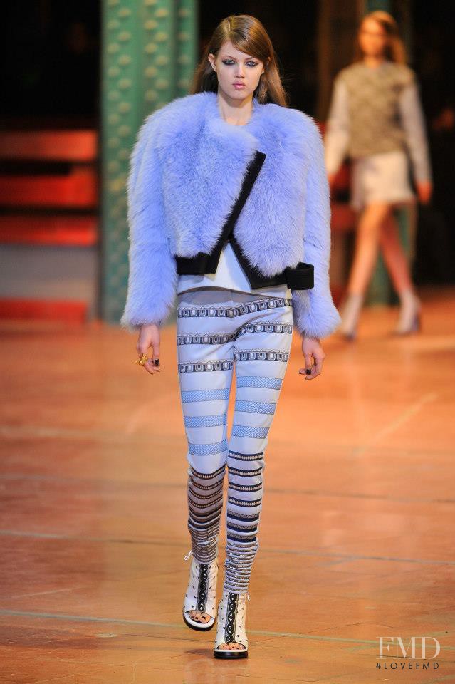 Lindsey Wixson featured in  the Kenzo fashion show for Autumn/Winter 2013
