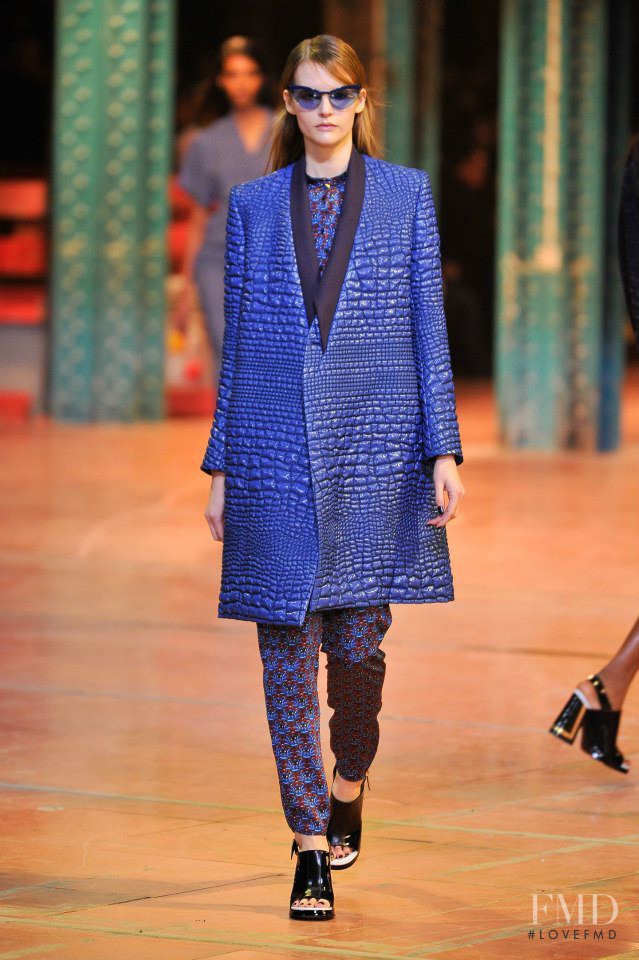 Sara Blomqvist featured in  the Kenzo fashion show for Autumn/Winter 2013