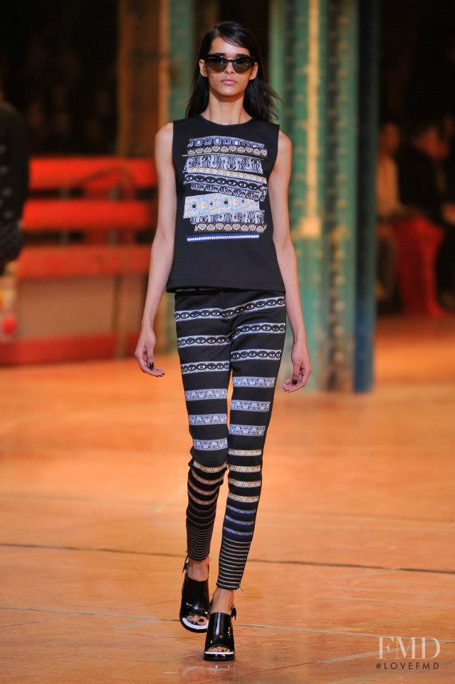 Simone Carvalho featured in  the Kenzo fashion show for Autumn/Winter 2013