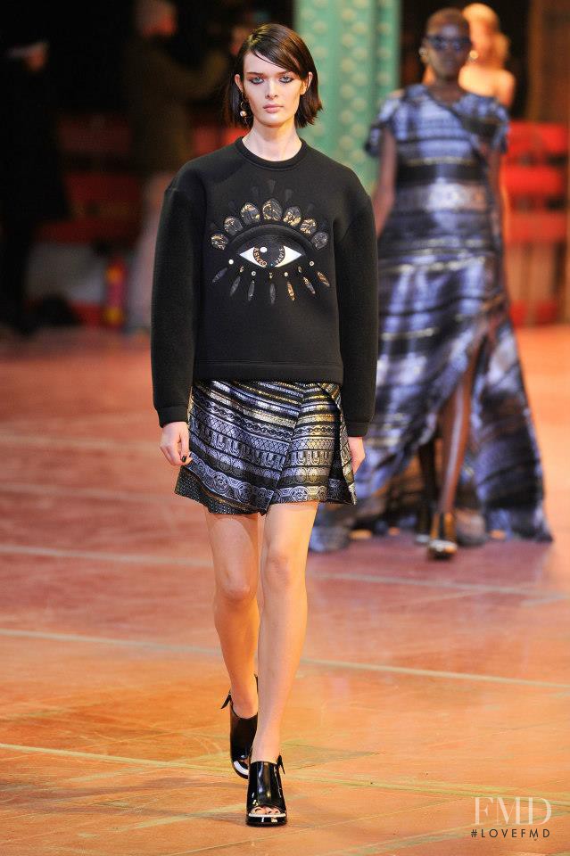 Sam Rollinson featured in  the Kenzo fashion show for Autumn/Winter 2013
