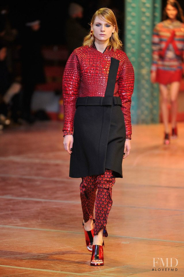 Maria Loks featured in  the Kenzo fashion show for Autumn/Winter 2013