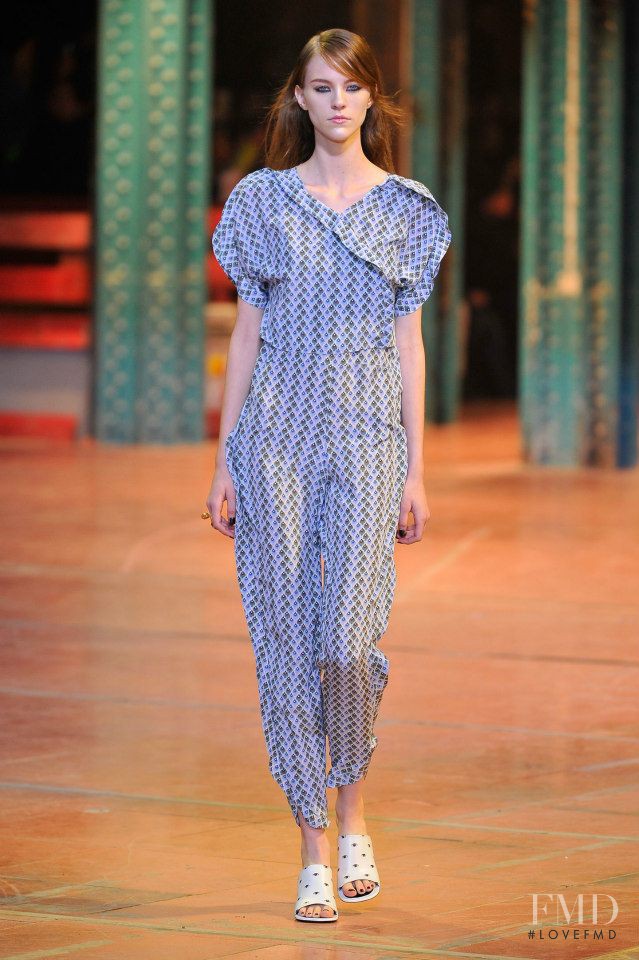 Nicole Pollard featured in  the Kenzo fashion show for Autumn/Winter 2013