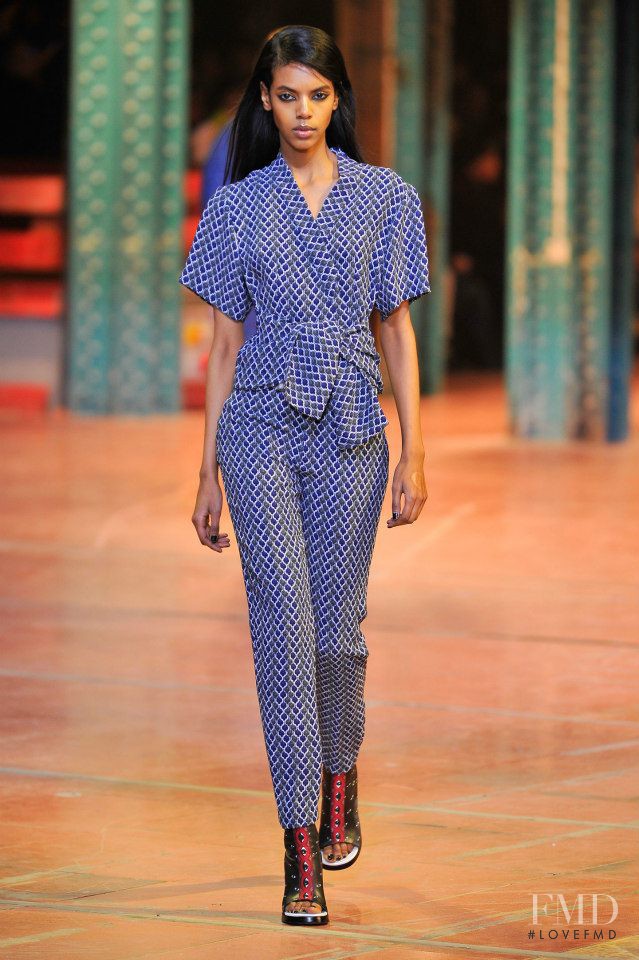 Grace Mahary featured in  the Kenzo fashion show for Autumn/Winter 2013