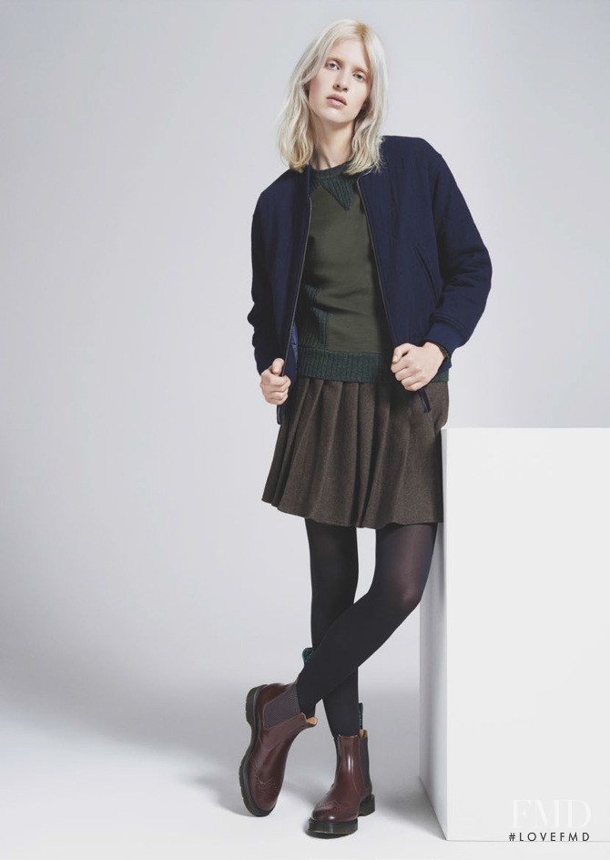 Eveline Rozing featured in  the YMC advertisement for Autumn/Winter 2014