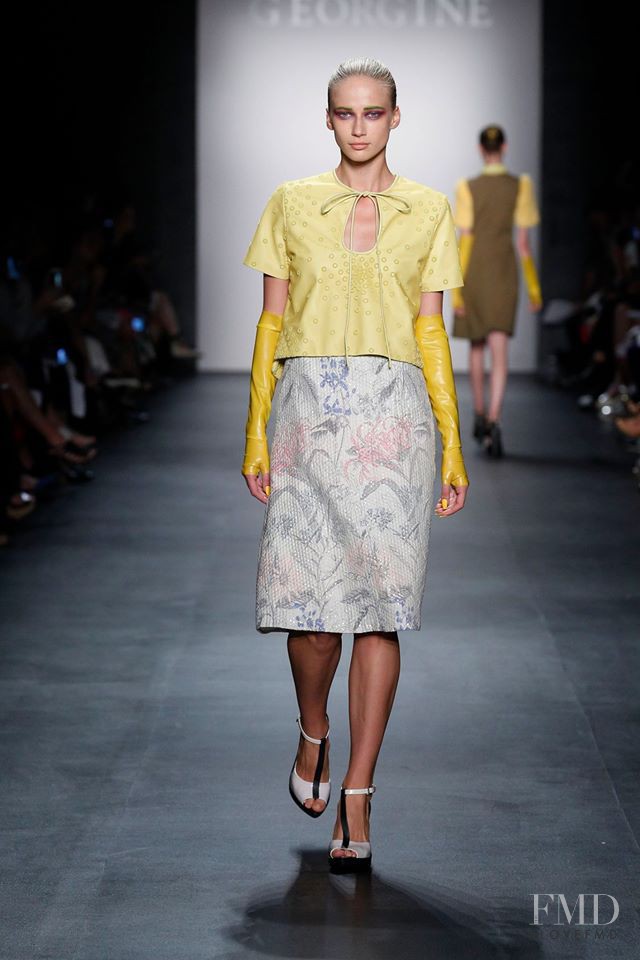 Ella Petrushko featured in  the Georgine fashion show for Spring/Summer 2016