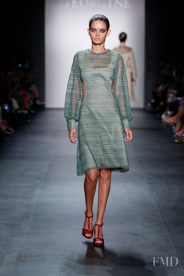 Wanessa Milhomem featured in  the Georgine fashion show for Spring/Summer 2016