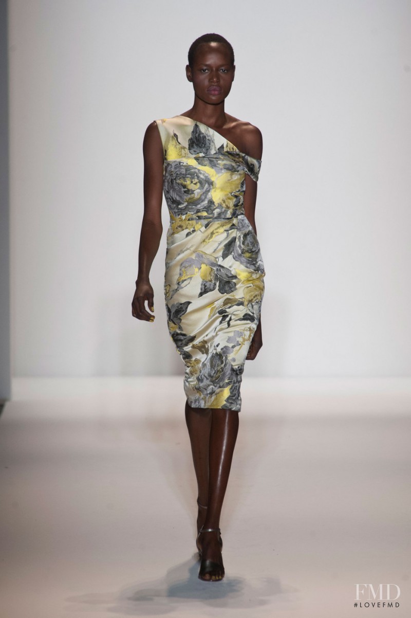 Ajak Deng featured in  the Lela Rose fashion show for Autumn/Winter 2013