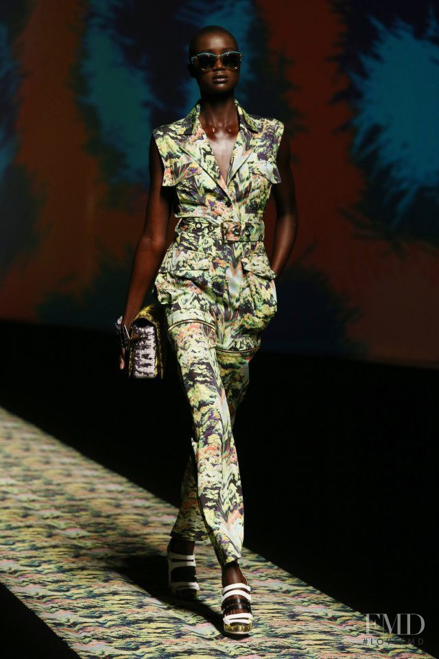 Ataui Deng featured in  the Kenzo fashion show for Spring/Summer 2013