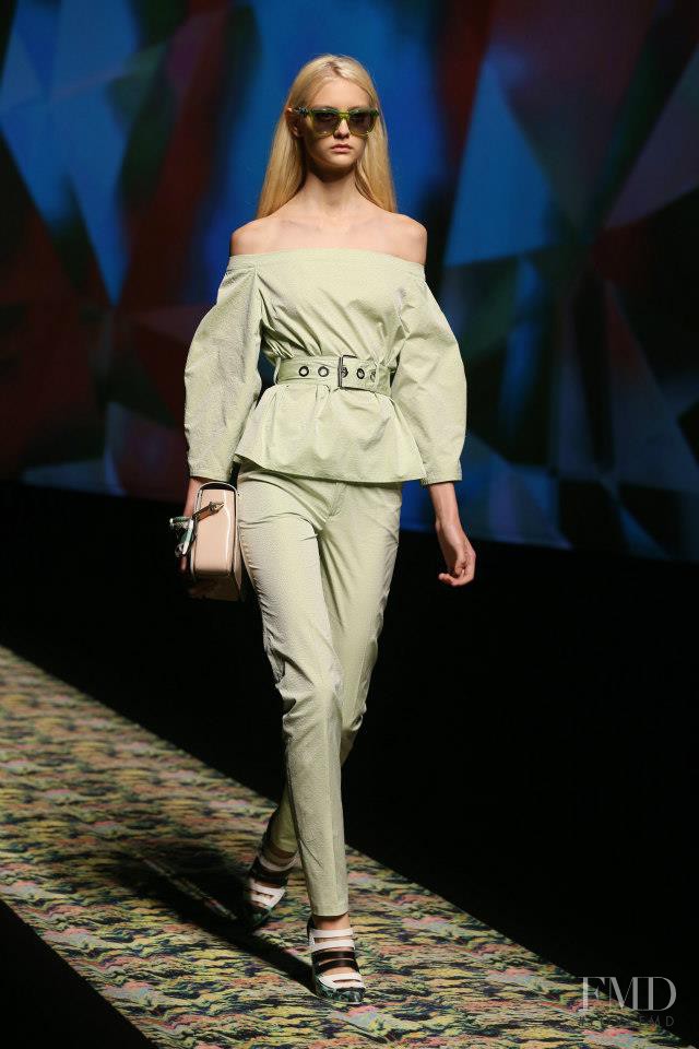 Nastya Kusakina featured in  the Kenzo fashion show for Spring/Summer 2013
