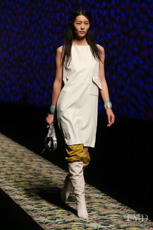 Liu Wen featured in  the Kenzo fashion show for Spring/Summer 2013