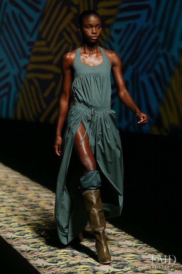 Jeneil Williams featured in  the Kenzo fashion show for Spring/Summer 2013