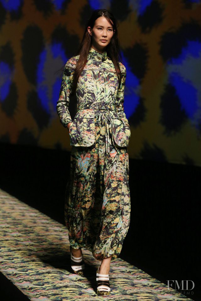 Jennifer Koch featured in  the Kenzo fashion show for Spring/Summer 2013