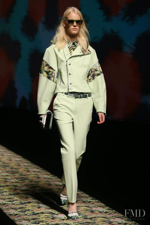 Linn Arvidsson featured in  the Kenzo fashion show for Spring/Summer 2013