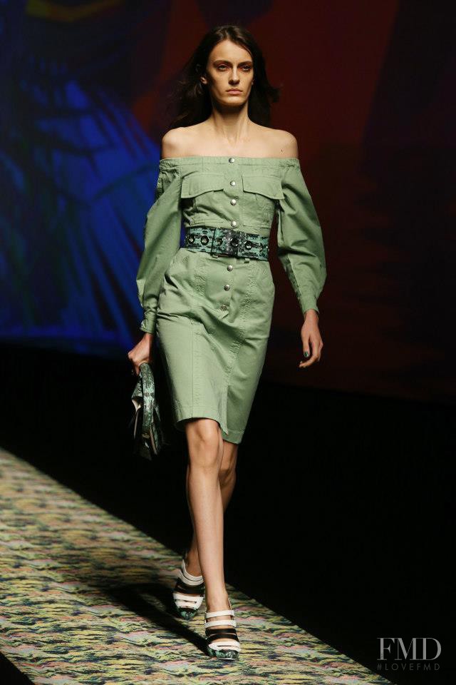 Erjona Ala featured in  the Kenzo fashion show for Spring/Summer 2013