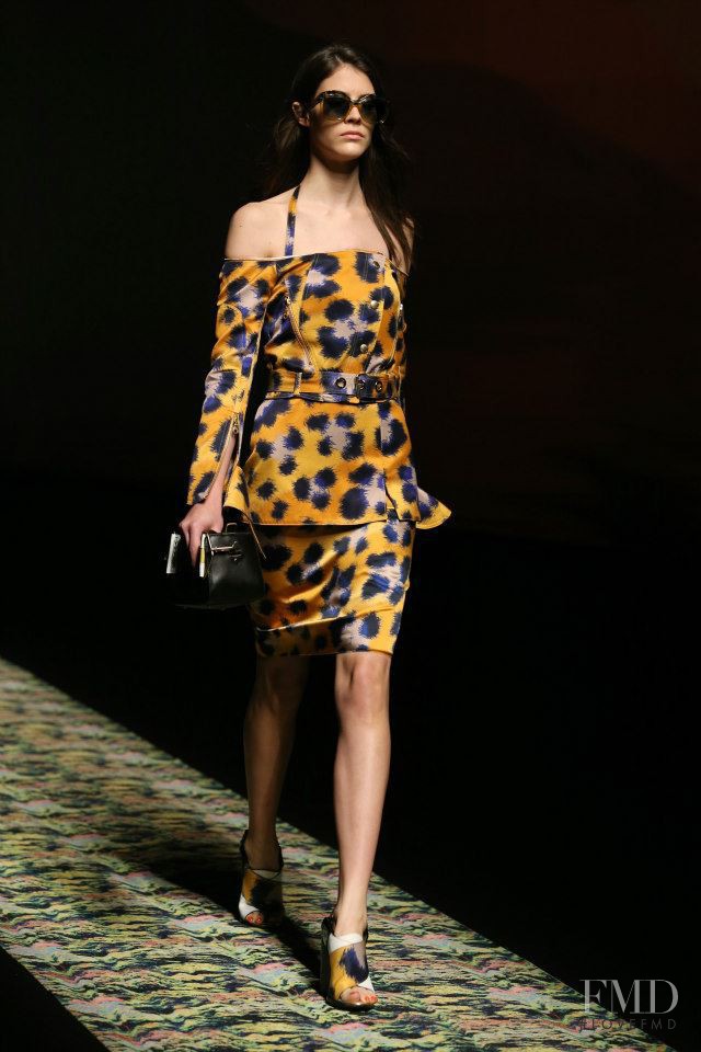 Carla Ciffoni featured in  the Kenzo fashion show for Spring/Summer 2013