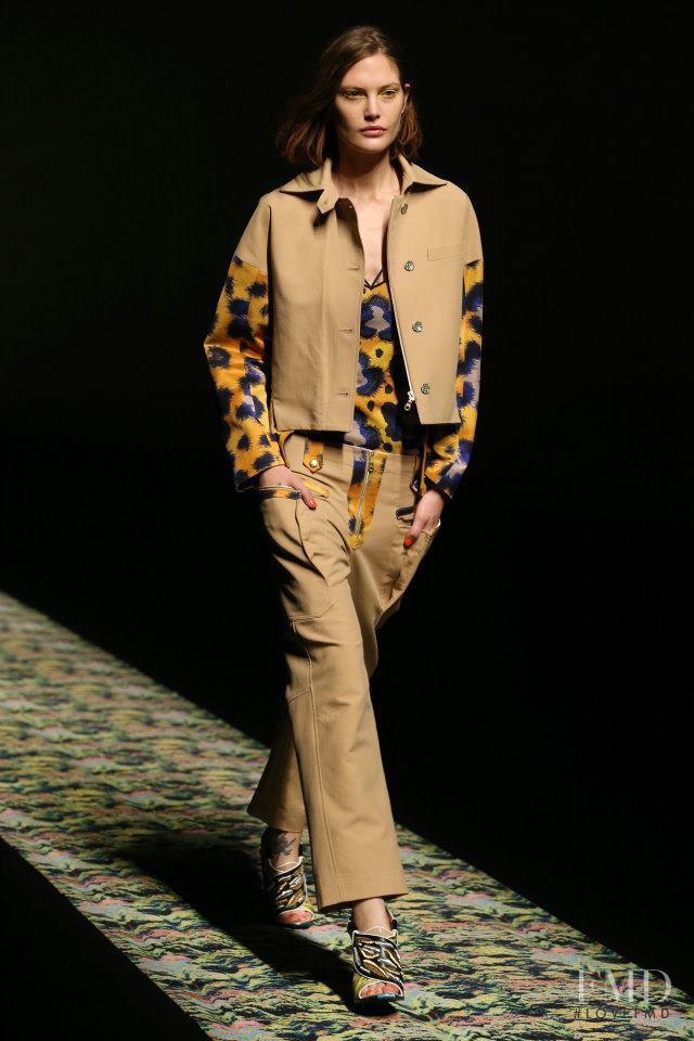 Catherine McNeil featured in  the Kenzo fashion show for Spring/Summer 2013