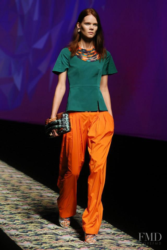 Irina Kravchenko featured in  the Kenzo fashion show for Spring/Summer 2013