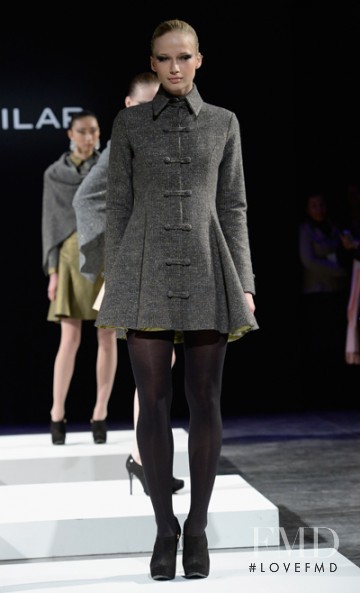 Ella Petrushko featured in  the Ivan Aguilar fashion show for Autumn/Winter 2014