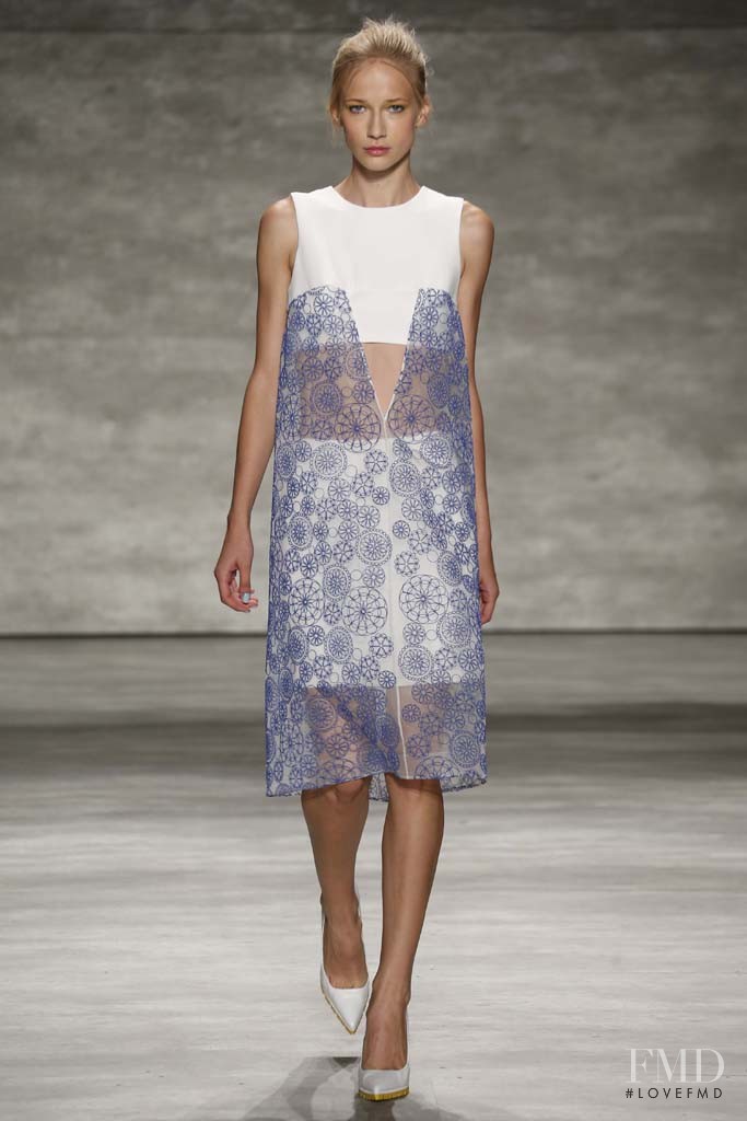 Ella Petrushko featured in  the Angel Sanchez fashion show for Spring/Summer 2015