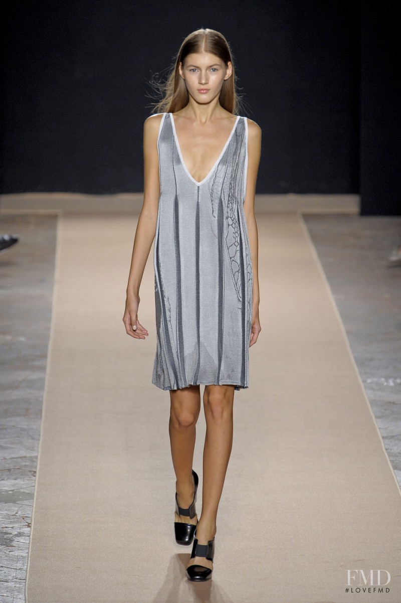 Valery Kaufman featured in  the Marco de Vincenzo fashion show for Spring/Summer 2013