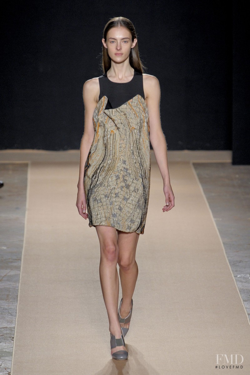 Iliana Papageorgiou featured in  the Marco de Vincenzo fashion show for Spring/Summer 2013