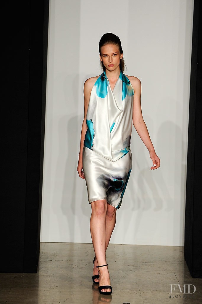 Ella Petrushko featured in  the Douglas Hannant fashion show for Resort 2011