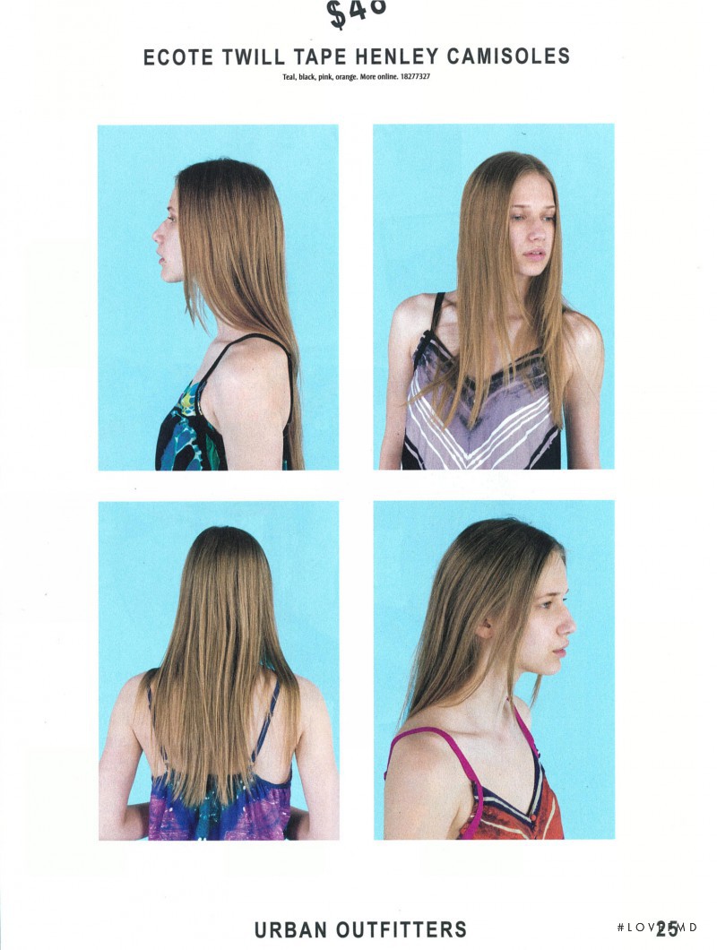 Ella Petrushko featured in  the Urban Outfitters catalogue for Summer 2011