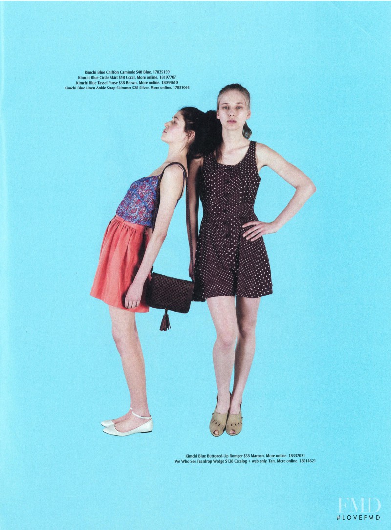 Ella Petrushko featured in  the Urban Outfitters catalogue for Summer 2011