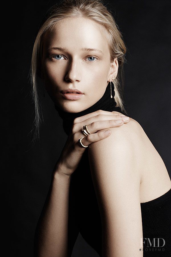 Ella Petrushko featured in  the Tate Jewelry advertisement for Spring/Summer 2015