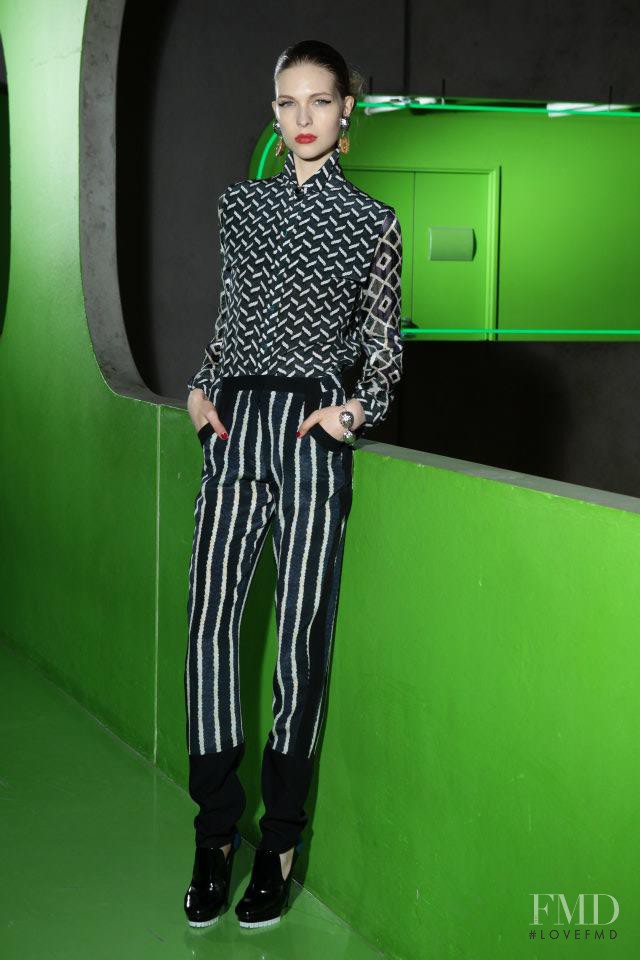 Amanda Nimmo featured in  the Kenzo lookbook for Autumn/Winter 2012