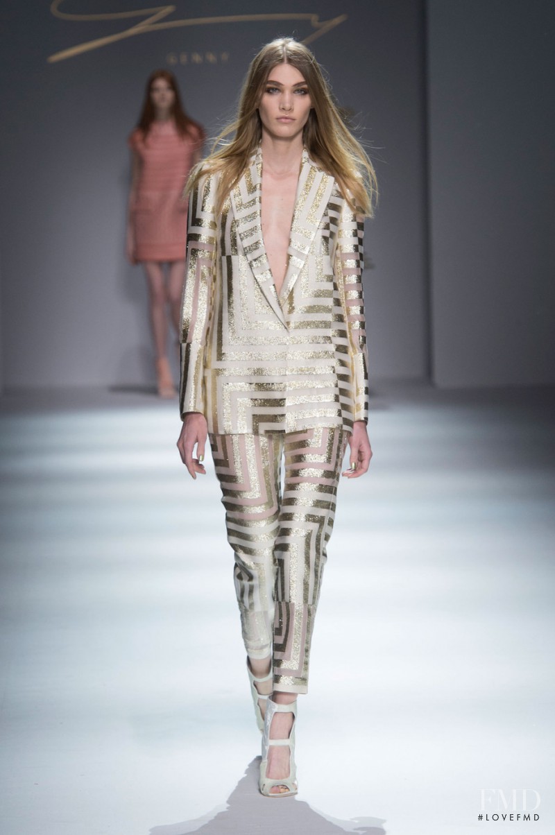 Irina Nikolaeva featured in  the Genny fashion show for Autumn/Winter 2015