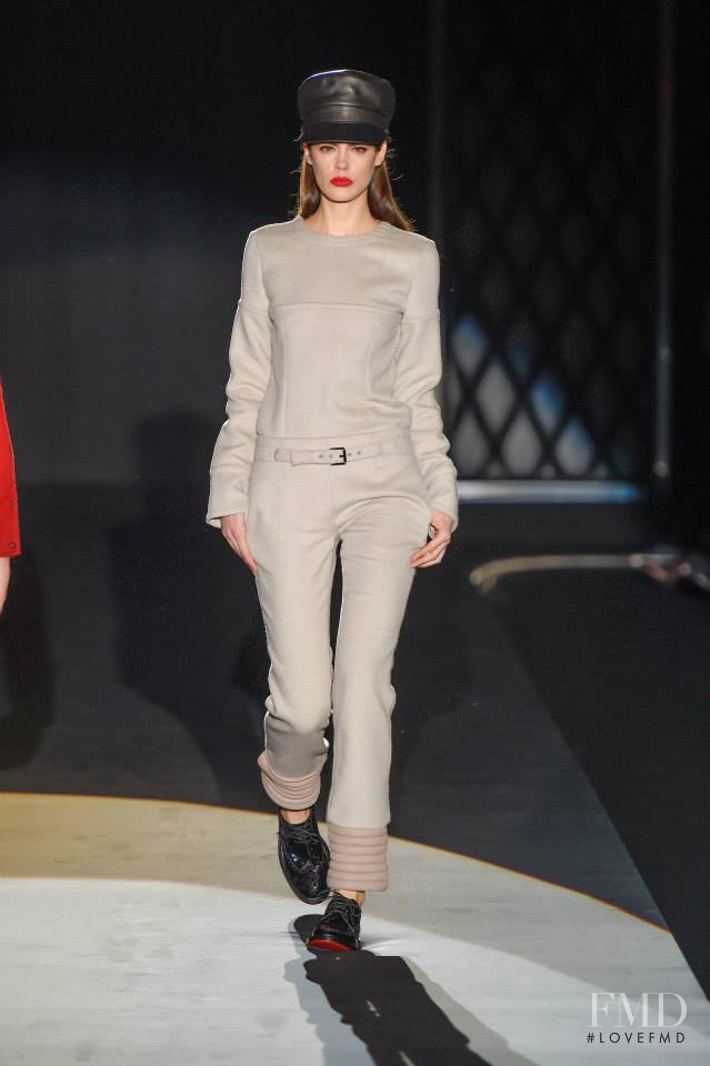 Taja Feistner featured in  the DAKS fashion show for Autumn/Winter 2015