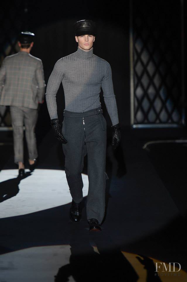 Edward Wilding featured in  the DAKS fashion show for Autumn/Winter 2015