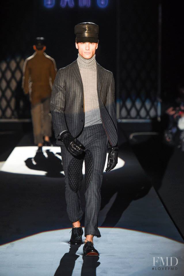 Aurelien Muller featured in  the DAKS fashion show for Autumn/Winter 2015