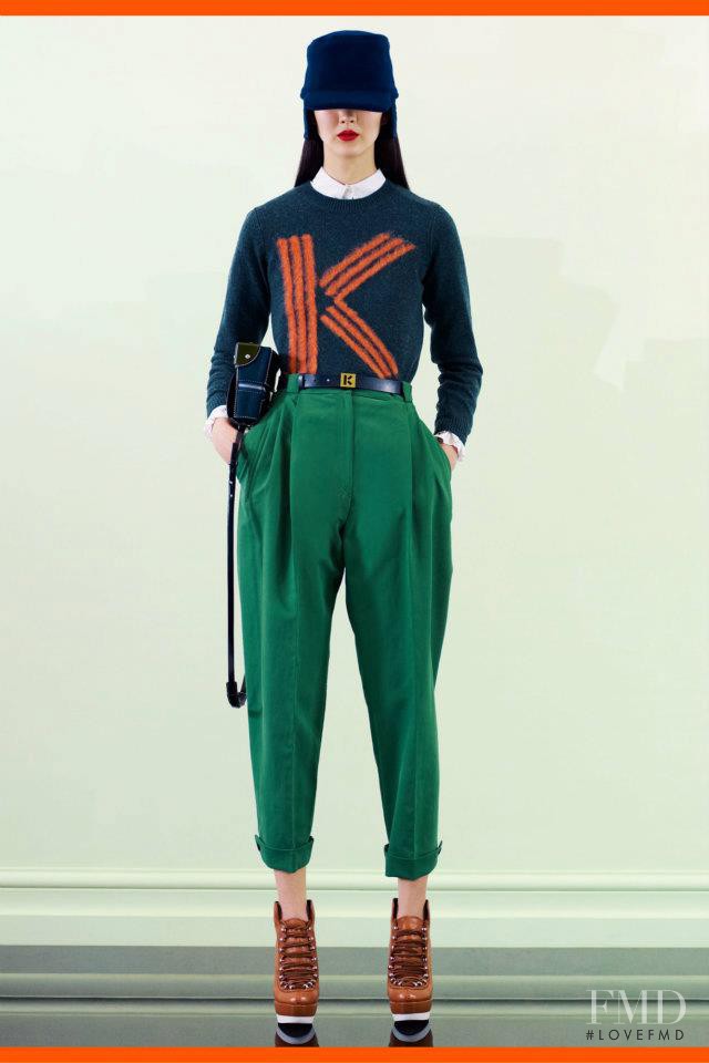 Jennifer Koch featured in  the Kenzo fashion show for Pre-Fall 2012