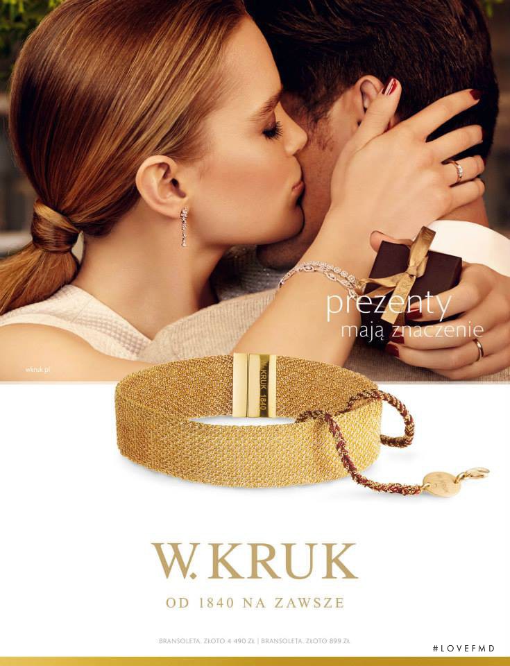 Zosia Nowak featured in  the W. Kruk advertisement for Autumn/Winter 2014