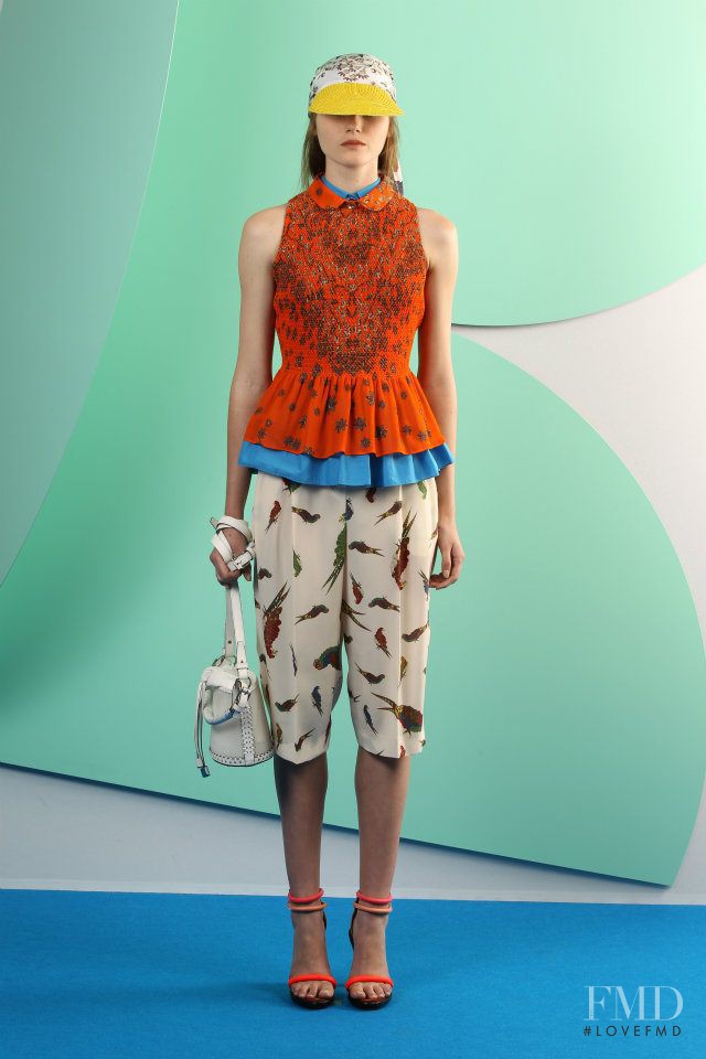 Amanda Ware featured in  the Kenzo fashion show for Spring 2012