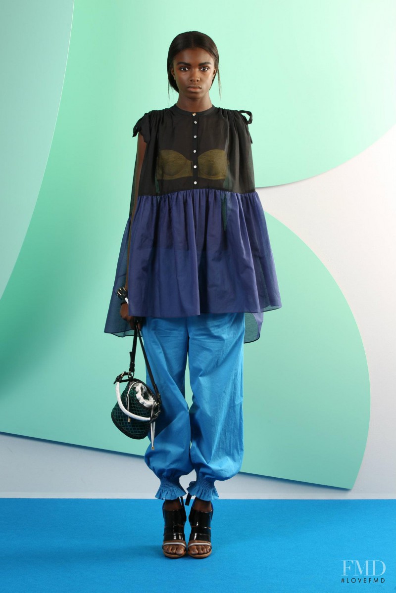 Leomie Anderson featured in  the Kenzo fashion show for Spring 2012