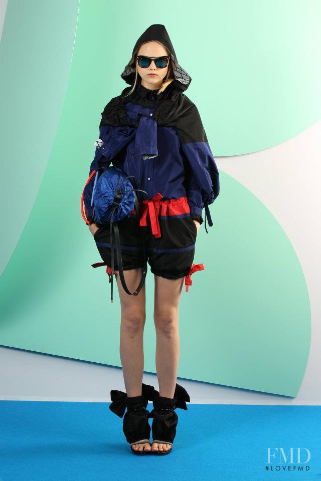 Anne Sophie Monrad featured in  the Kenzo fashion show for Spring 2012