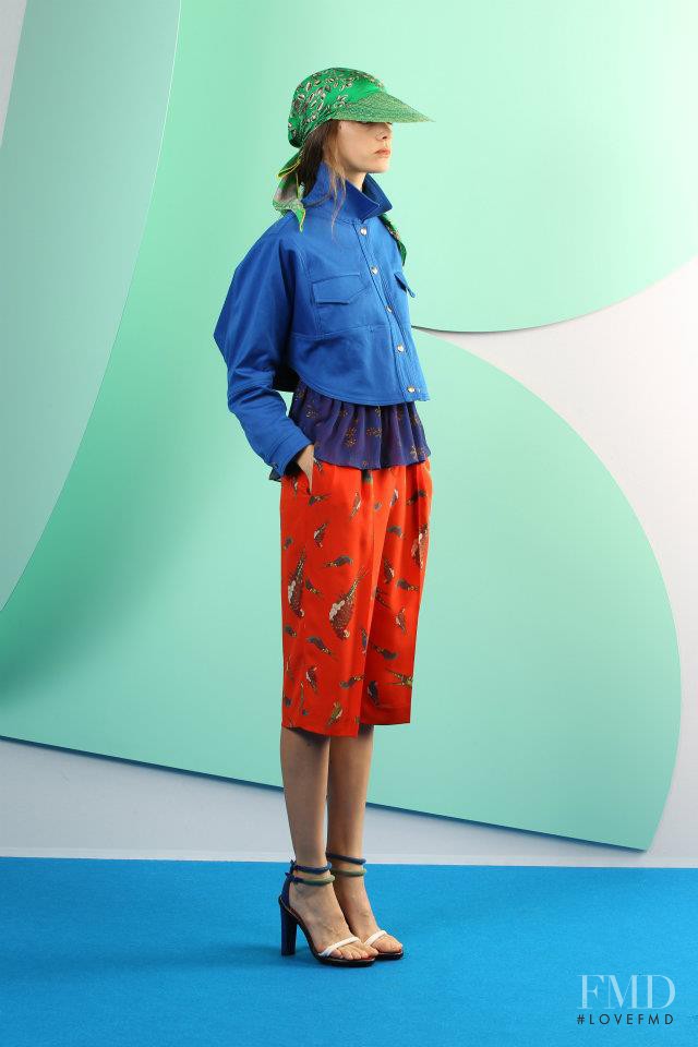 Marta Ortiz featured in  the Kenzo fashion show for Spring 2012