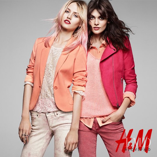 Charlotte Free featured in  the H&M advertisement for Spring/Summer 2013