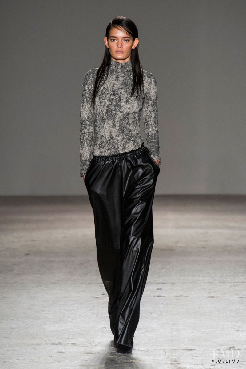 Wanessa Milhomem featured in  the Cristiano Burani fashion show for Autumn/Winter 2014