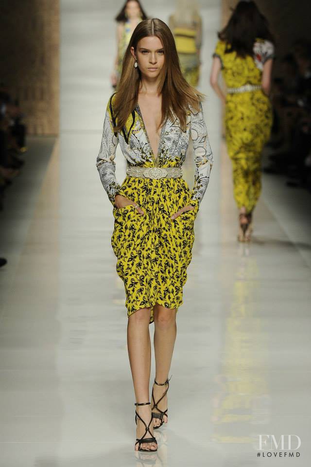 Josephine Skriver featured in  the Etro fashion show for Spring/Summer 2014