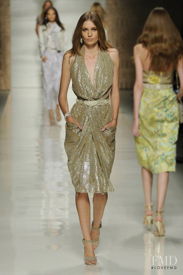 Nadja Bender featured in  the Etro fashion show for Spring/Summer 2014